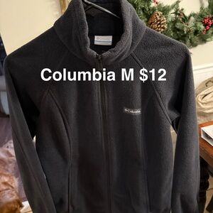 Columbia Charcoal Full-Zip Fleece Jacket